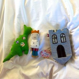 Maileg castle rattle set NWT